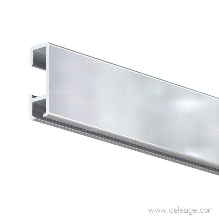 Rail-alu-pour-cimaise-cable Rail alu pour cimaise câble — Suspension tableau RAIL CLICK pour fil ou câble