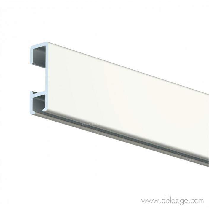 Rail-blanc-pour-cimaise-cable-et-fil-perlon Rail blanc pour cimaise câble et fil perlon