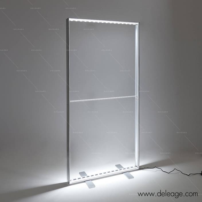 cadre-totem-lumineux-interieur Cadre totem lumineux intérieur — Totem lumineux intérieur LIGHT BOX PREMIUM textile imprimé