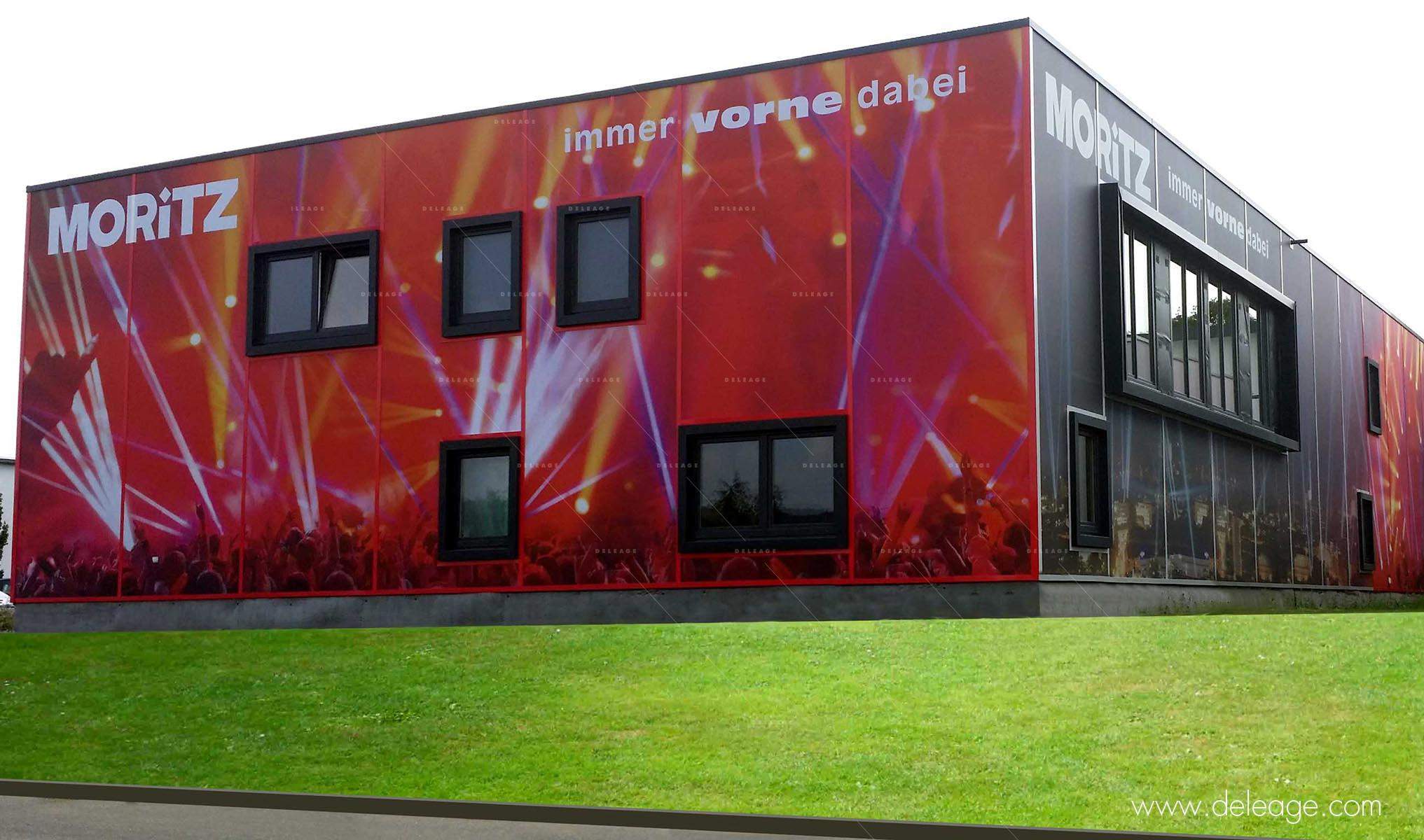 habillage-de-facade-bâche-tendu Habillage de facade bâche tendu — Habillage de façade TOILE TENDUE total covering