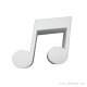 Note de musique EN polystyrène