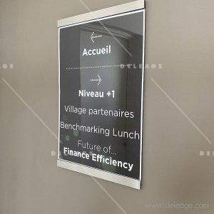 Porte affiche alu — Porte affiche PORTE VISUEL MURAL magnétique A4 et A3 (vue 11)