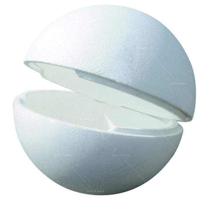 sphere-en-polytyrene.jpg Sphere EN polytyrene — Polystyrène SPHÈRE CREUSE recyclable
