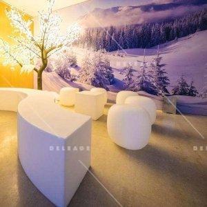 Location pouf galet — Location BANQUETTE CANAPE SOLID