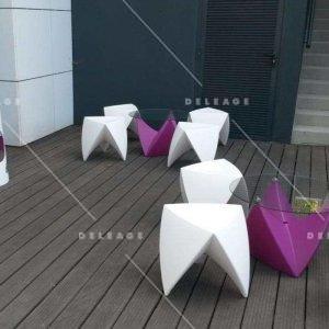 Pouf spootnik location — Location BANQUETTE CANAPE SOLID