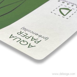 Impression sur aqua paper — Papier FSC (vue 2)
