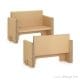 Banquette EN carton — Mobilier en carton TABLE HAUTE mange debout