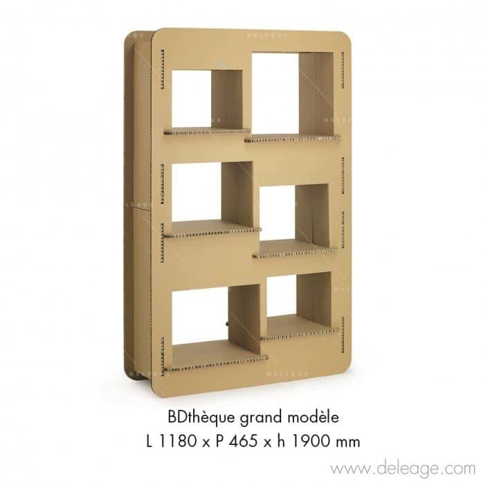 GBIBLIO_MOBCART_20265.eps Bibliotheque EN carton — Mobilier en carton TABLE HAUTE mange debout
