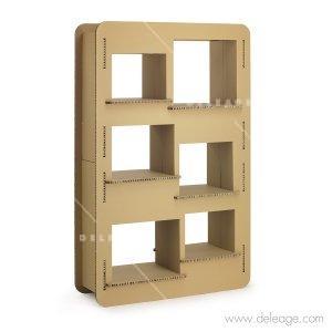 Bibliotheque grand modèle EN carton — Meuble en carton TABOURET HAUT siège en carton