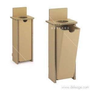 Corbeille de tri EN carton — Mobilier en carton TABLE HAUTE mange debout