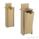 Corbeille de tri EN carton — Mobilier en carton TABLE HAUTE mange debout