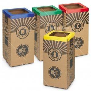 Corbeille de tri EN carton — Tri sélectif CORBEILLE DE TRI 60/100 litres