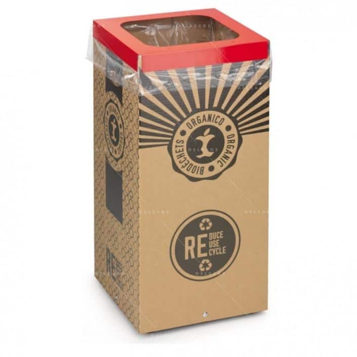 corbeille-de-tri-en-carton.rouge Corbeille de tri EN carton rouge — Tri sélectif CORBEILLE DE TRI 60/100 litres