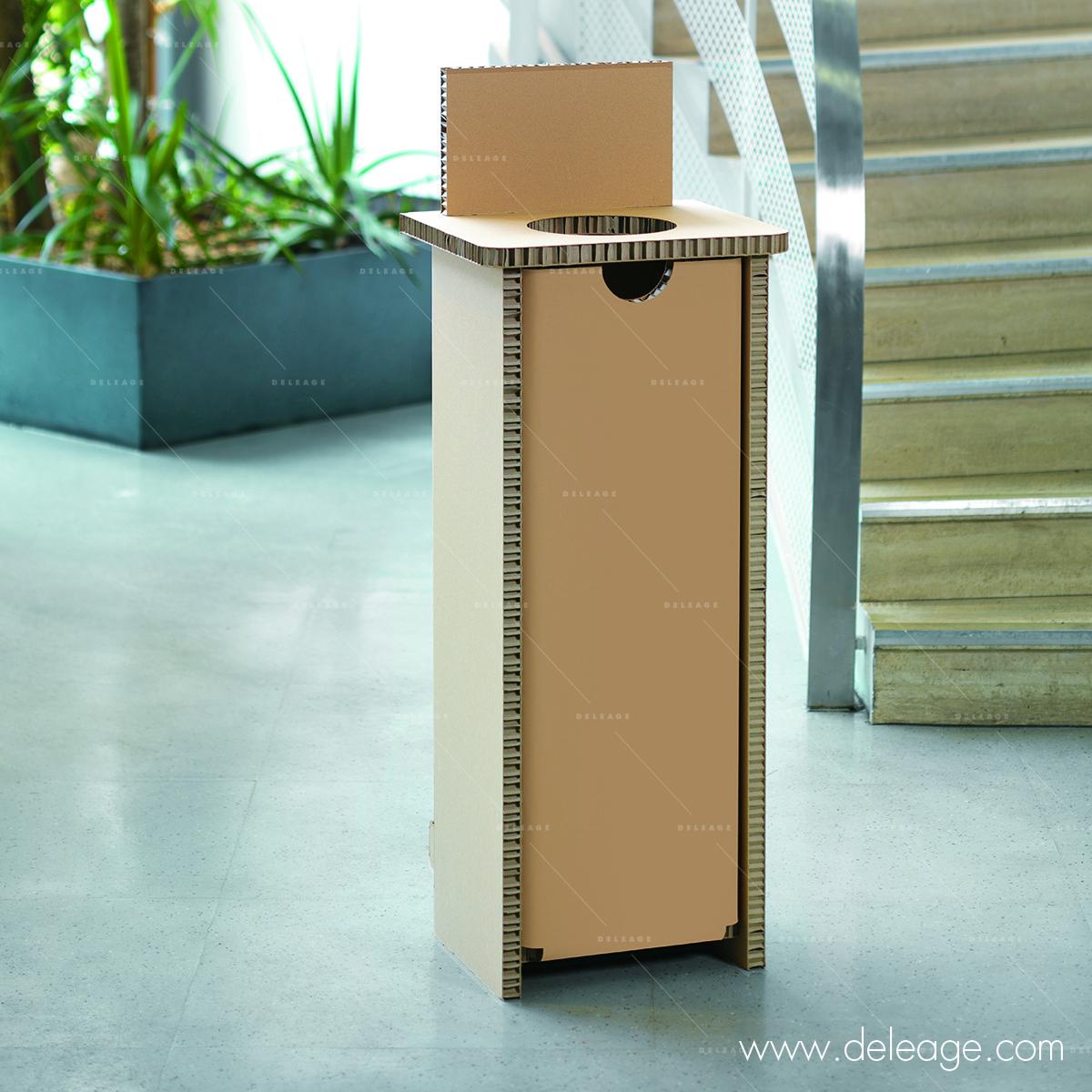 POUB_MOBCART_20304.eps Corbeille EN carton — Mobilier en carton TABLE HAUTE mange debout (vue 3)