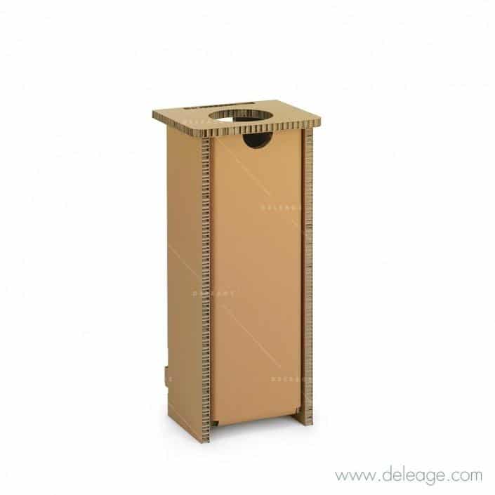 CORBEILLTRI_MOBCART_20297 Corbeille EN carton — Mobilier en carton TABLE HAUTE mange debout