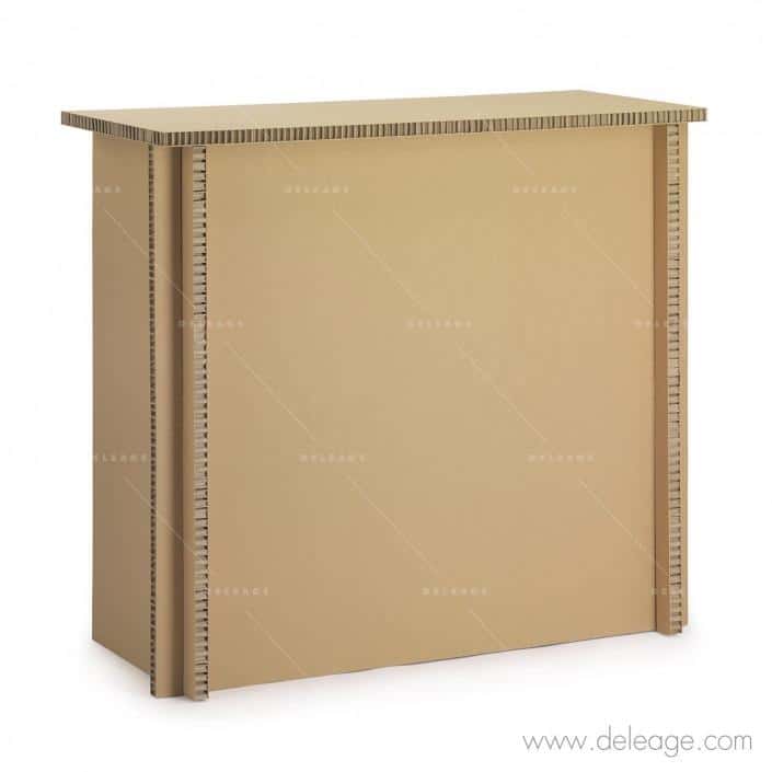 GRDCOMPTOIR_FRG0920_20271 Grand comptoir carton — Mobilier en carton COMPTOIR EN CARTON banque accueil