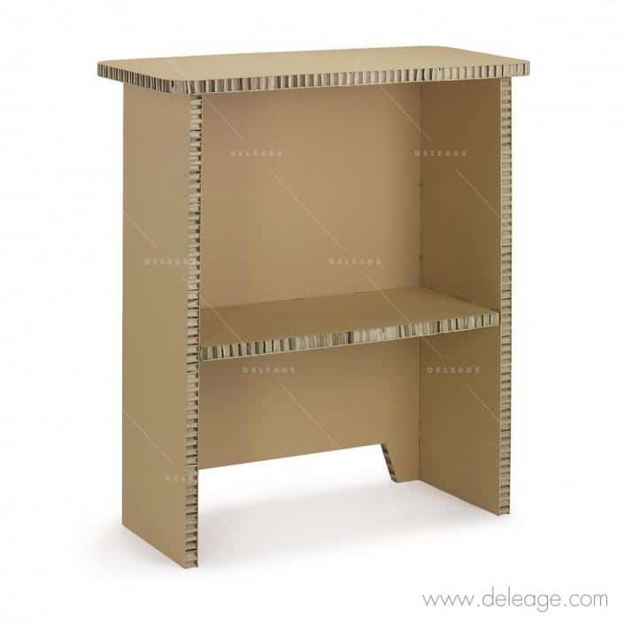 COMPTS_FRG090_20818.eps Grand comptoir EN carton — Mobilier en carton TABLE HAUTE mange debout