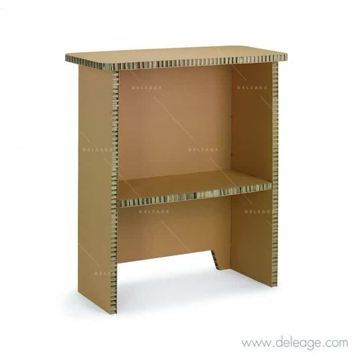 PETITCOMPTOIR_FRG090_20818.eps Petit comptoir EN carton — Mobilier en carton TABLE HAUTE mange debout