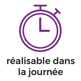 Picto chronomètre réalisable dans la journée