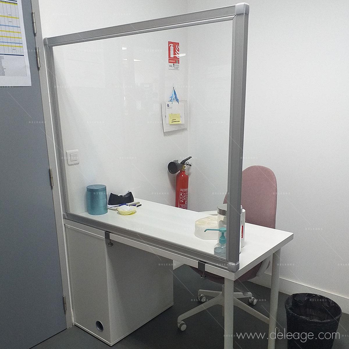 plexi-hygiaphone-bureau-t3 Plexi hygiaphone bureau T3 — Caps Connecteur GAMME T3 gris/noir/chromé