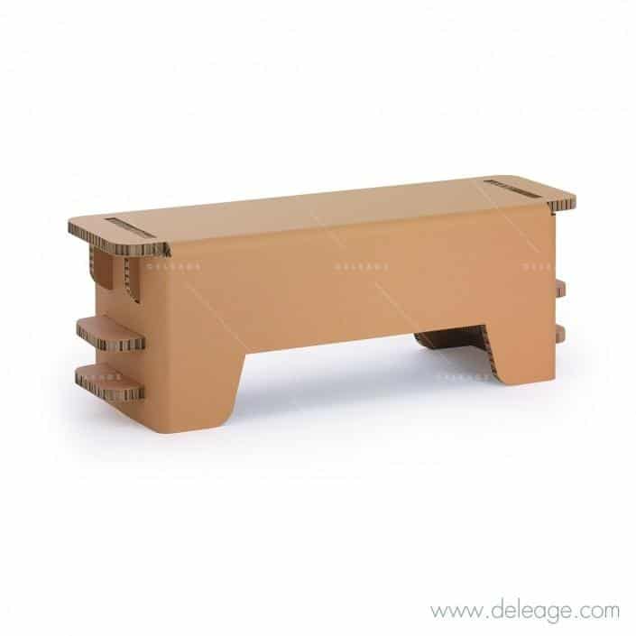 BANCTAB_MOBCART_20292 Table basse EN carton — Mobilier en carton TABLE HAUTE mange debout