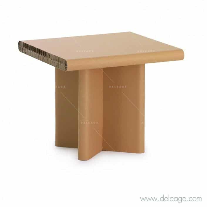 TABLBASRECT_MOBCART_20293 Table basse rectangulaire — Mobilier en carton TABLE HAUTE mange debout