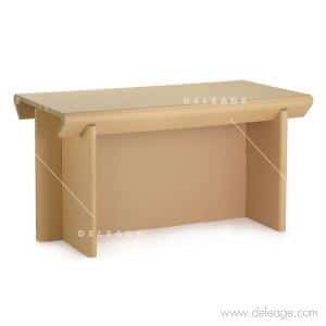 Table de présentation EN carton — Mobilier en carton TABLE HAUTE mange debout