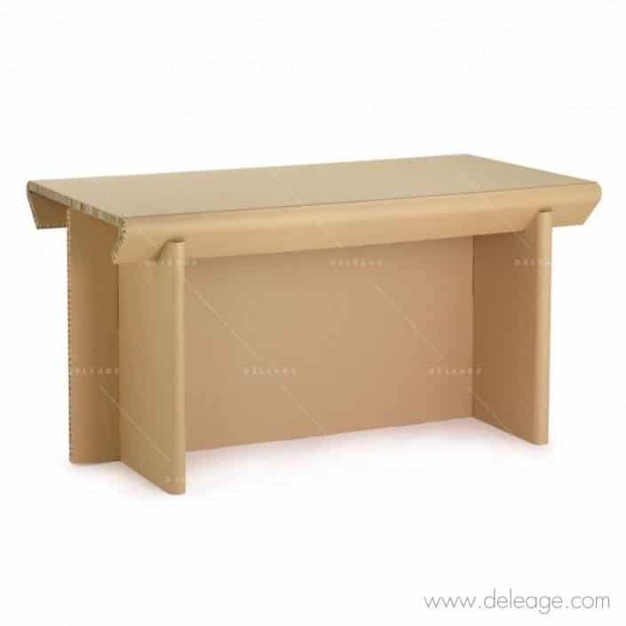 table-de-présentation-en-carton Table de présentation EN carton — Mobilier en carton TABLE HAUTE mange debout