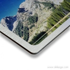 Impression photo sur Dibond alu brosse