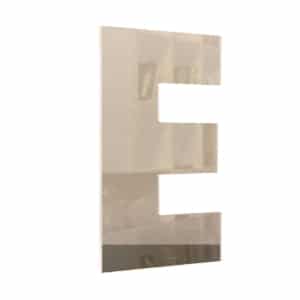 Plexi 5mm d — Lettre et logo PLEXIGLAS
