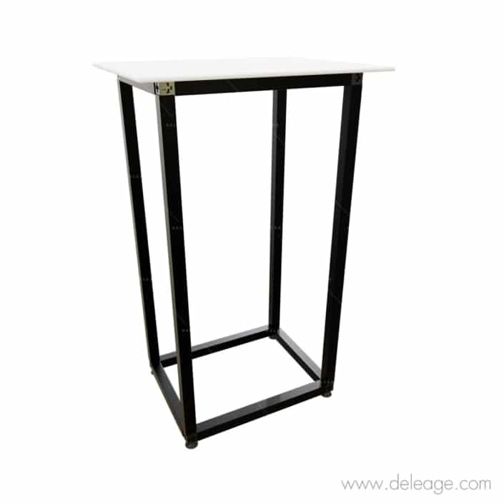 Pupitre-T3-50-noir- (2) Pupitre T3 50 noir — Pupitre de conférence ALUMINIUM T3 personnalisable (vue 2)