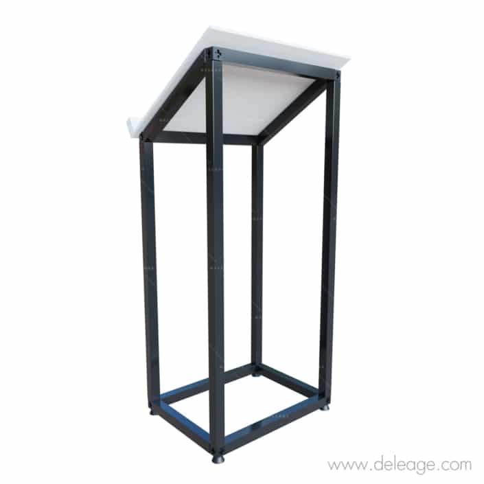 Pupitre-T3-50-noir-incline2 Pupitre T3 50 noir incline2 — Pupitre de conférence ALUMINIUM T3 personnalisable