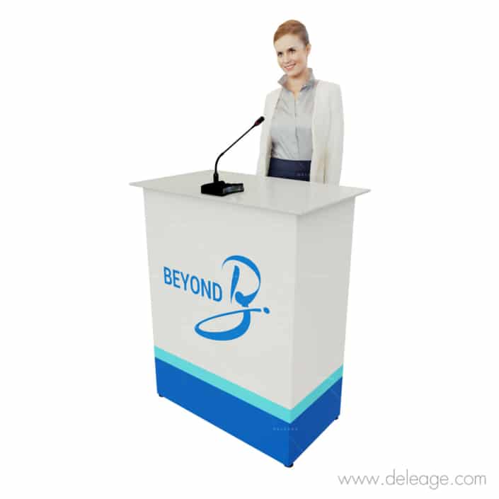 pupitre-pliable Pupitre pliable — Pupitre de conférence ALUMINIUM T3 personnalisable