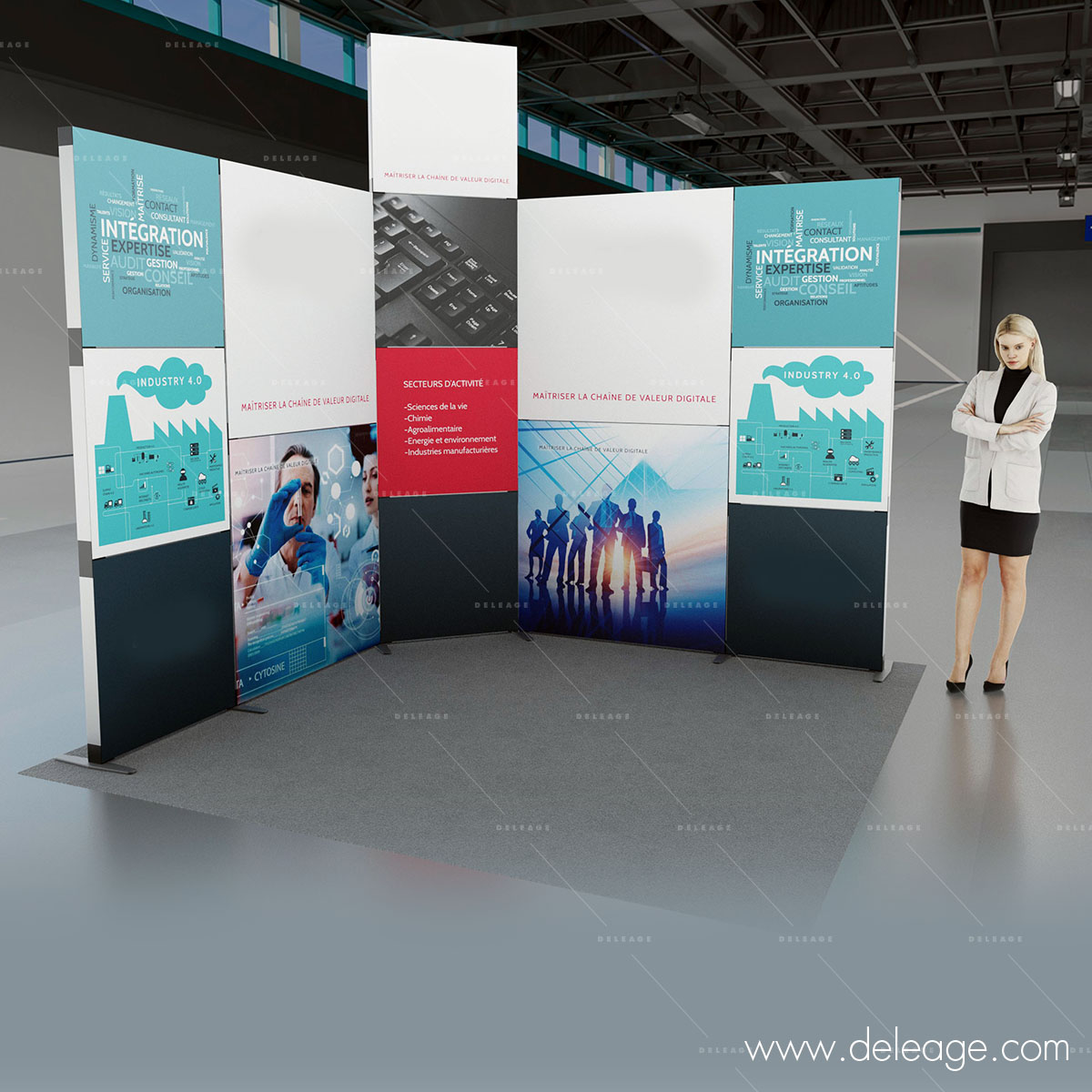 flexicadres-9-m2-avec-rehausse stand FLEXICADRE avec réhausse