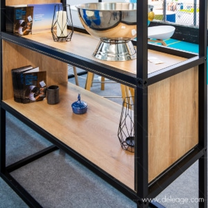 étagère T3 déco — Profilé alu GAMME T3 DECO noir droit