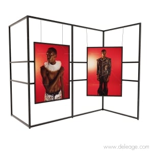 Grille expo EN angle — Expo photo GRILLE D'EXPOSITION horizontale modulable