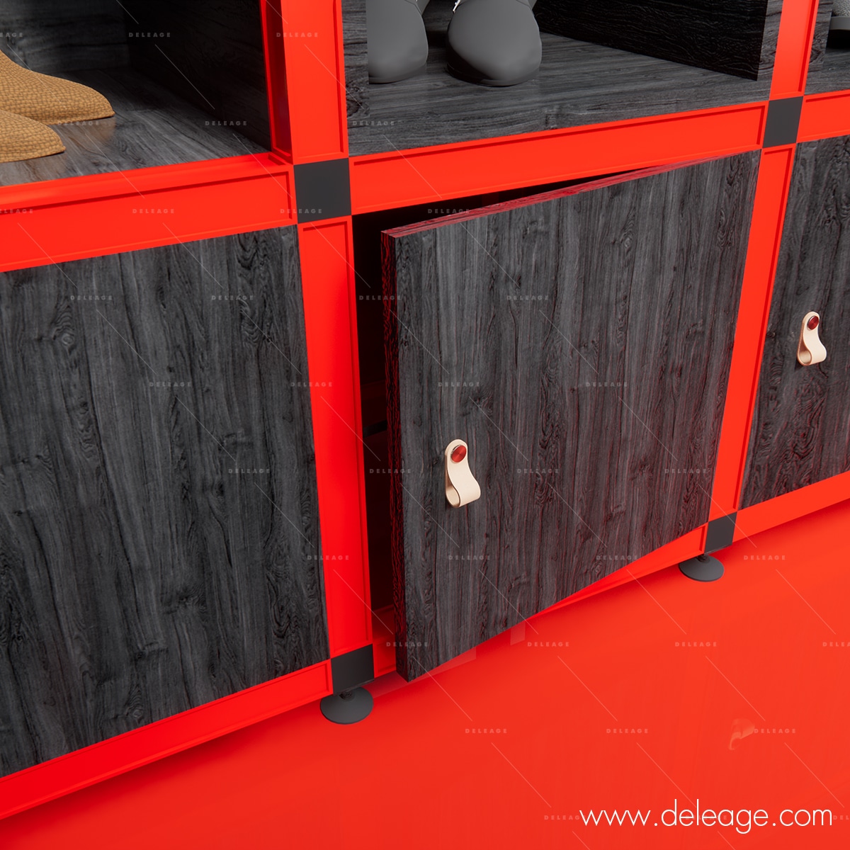 Meuble-T3-Deco Meuble T3 déco — Profilé alu GAMME T3 DECO noir droit