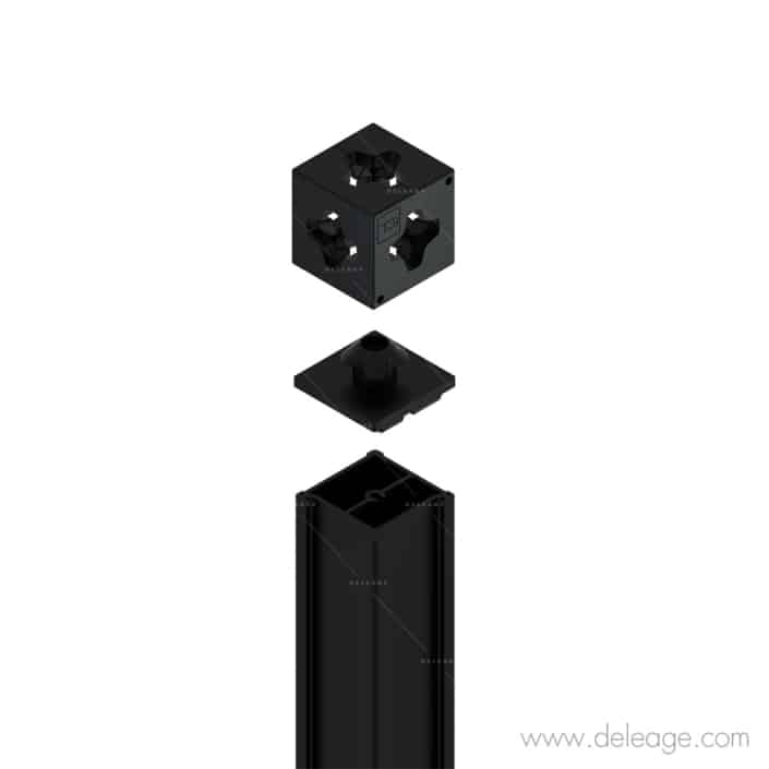 T3 DECO-BLACK TUBE ASM 2 0018_0018 T3 déco black tube asm — Profilé alu GAMME T3 DECO noir droit (vue 18)