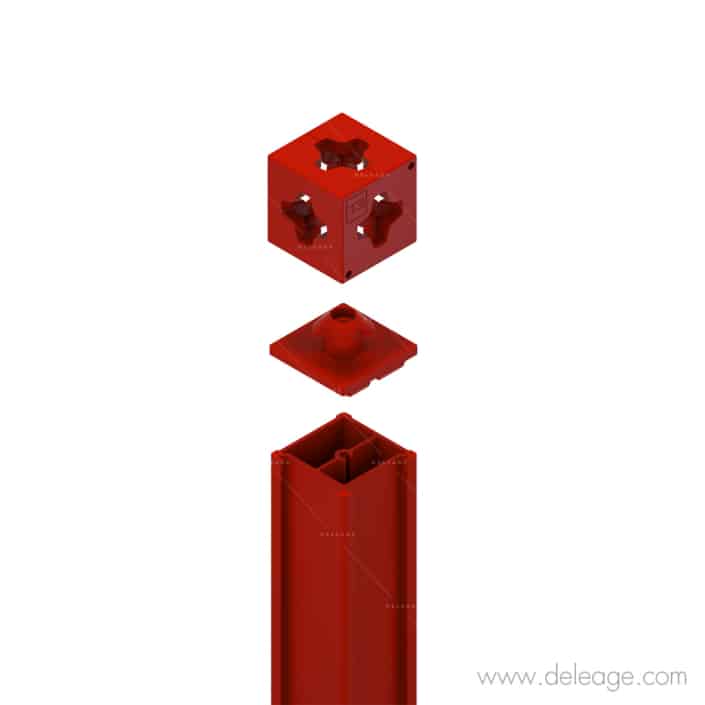 T3 DECO-RED TUBE ASM 2_0018 T3 déco red tube asm — Profilé alu GAMME T3 DECO noir droit (vue 18)