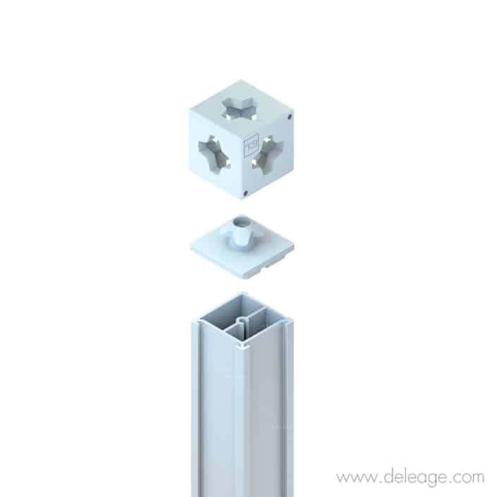 T3 DECO-WHITE TUBE ASM 2_0018 T3 déco white tube asm — Profilé alu GAMME T3 DECO noir droit (vue 18)