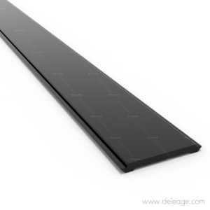 Insert décoration profilé T3 déco — Profilé alu GAMME T3 DECO noir droit