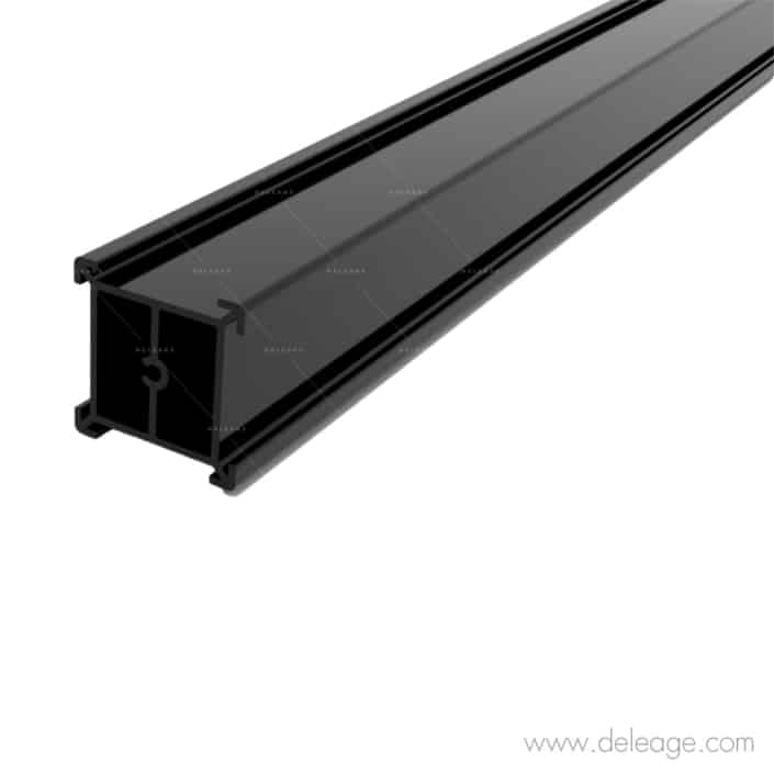profilé seul.T3.noir Profilé seul T3 noir — Connecteur GAMME T3 DECO noir