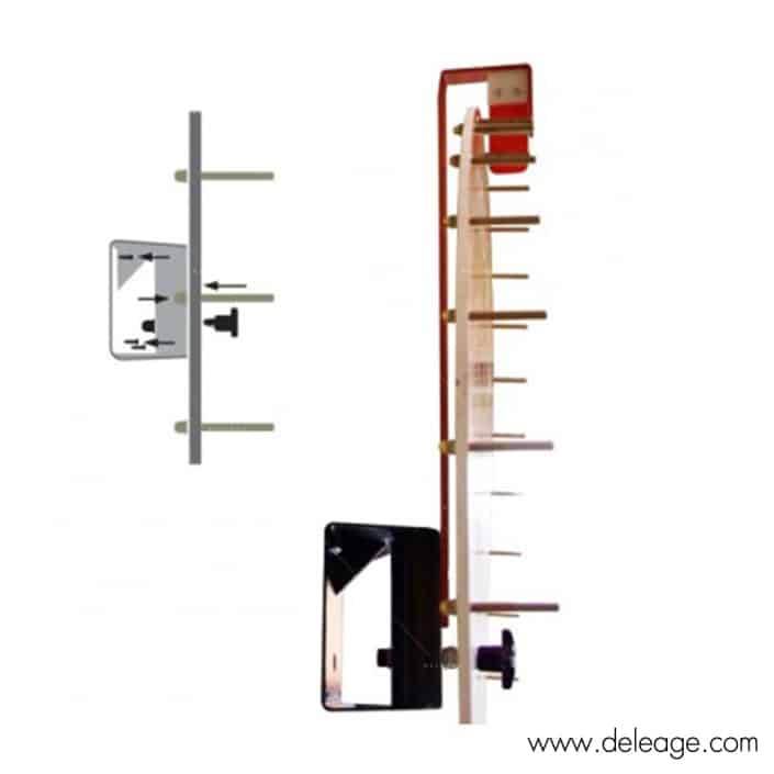 Vue profil roue 90cm Vue profil roue 90cm — Roue de loterie murale WHEEL WALL kit complet