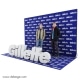 Photocall T3 large et kit lettres 3D — Nouveau Photocall 3D CONTOUR TISSU avec kit 3D