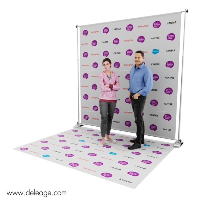 photo-call-economique-avec-tapis-personalisé Photo call economique avec tapis personalise — Nouveau Photocall 3D MUR TELESCOPIQUE avec kit 3D