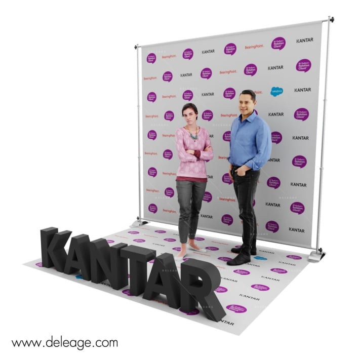photo-call-telescopique-avec-logo-noir Photo call telescopique avec logo noir — Nouveau Photocall 3D MUR TELESCOPIQUE avec kit 3D