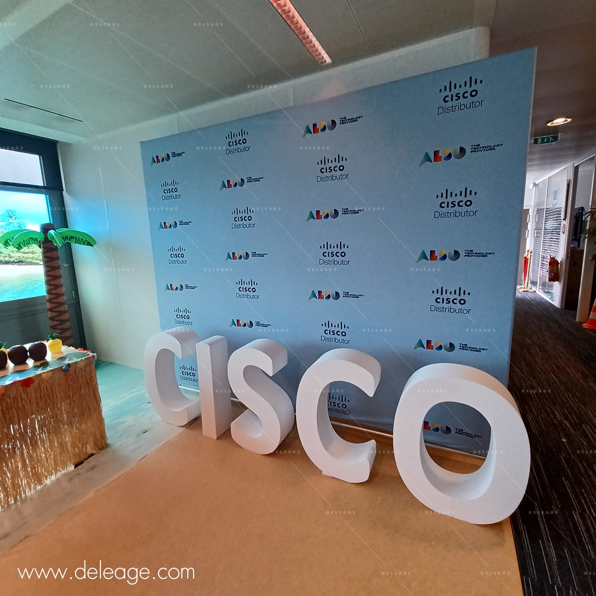 photocall-3D Photocall 3D — Nouveau Photocall 3D T3 PVC/TISSU avec kit 3D