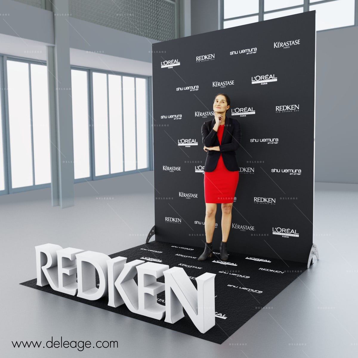 photocall-T3-avec-logo-en-volume-T3 Photocall T3 avec logo EN volume T3 — Nouveau Photocall 3D T3 PVC/TISSU avec kit 3D