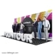 Photocall avec décor 3D contour — Nouveau Photocall 3D CONTOUR TISSU avec kit 3D
