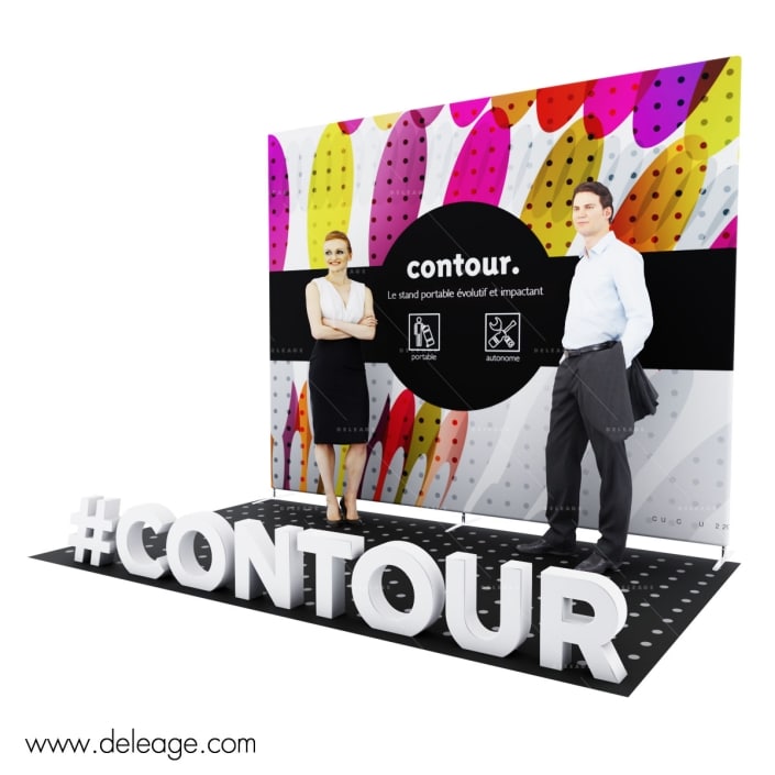 photocall-contour-3m-et-kit-3D Photocall contour 3m et kit 3D — Nouveau Photocall 3D CONTOUR TISSU avec kit 3D